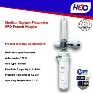 Medical Oxygen Flowmeter FFO French Adapter